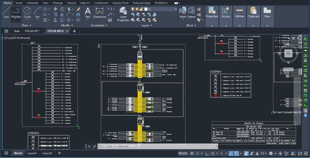 AutoCAD ProElétrica Quadro