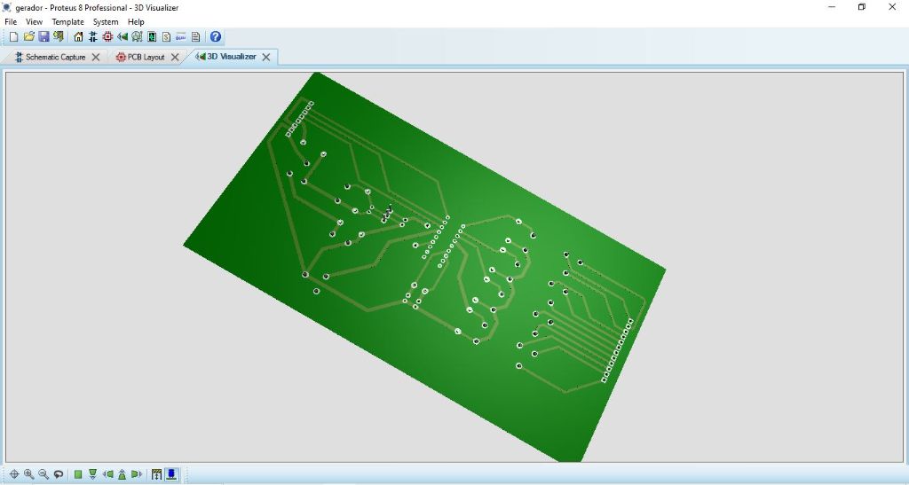 PCB 3D Visualização