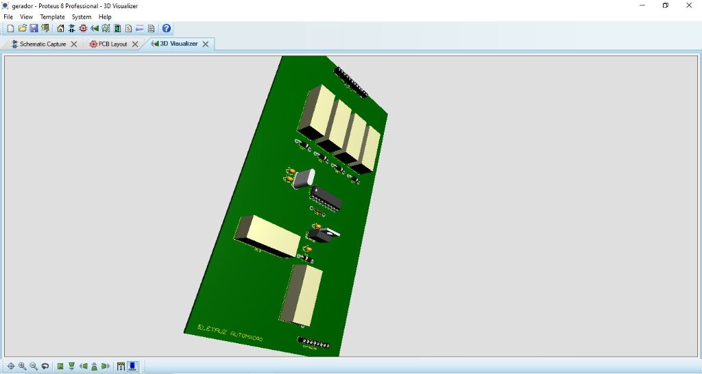 PCB 3D Vista Superior